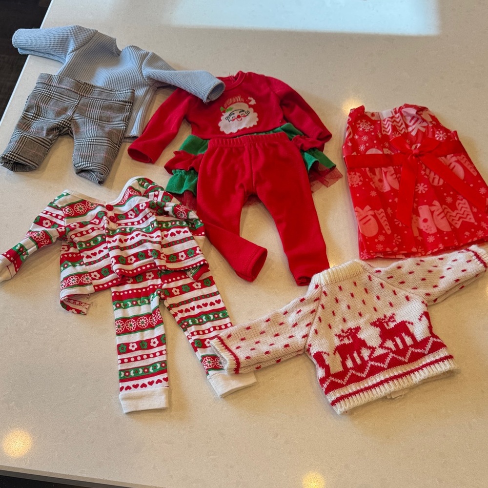 Festive Holiday Doll Clothing Set